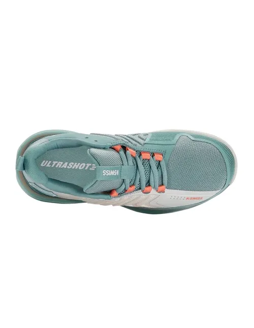 Kswiss Ultrashot 3 Blanco Verde Mujer | Ofertas de pádel